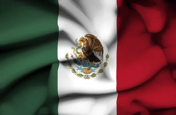 Mexico waving flag — Stock Photo, Image