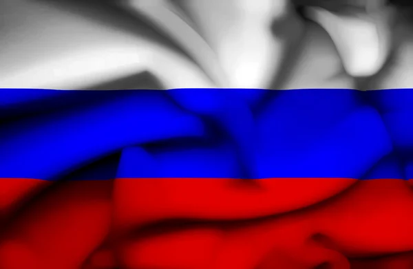 Rusland wuivende vlag — Stockfoto