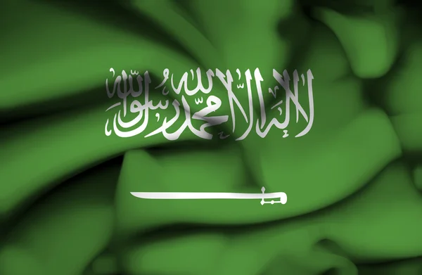 Saudiarabien viftande flagga — Stockfoto