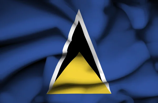St. Lucia vinker flag - Stock-foto