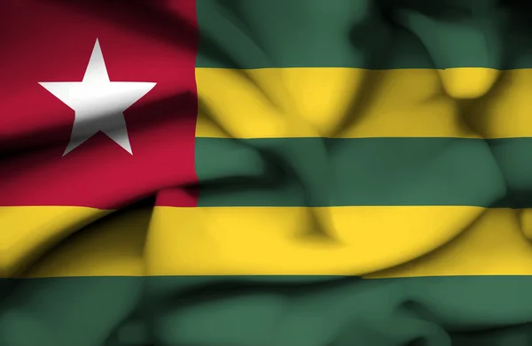 Togo acenando bandeira — Fotografia de Stock