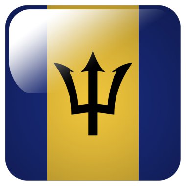 barbados bayrağı ile parlak simgesi
