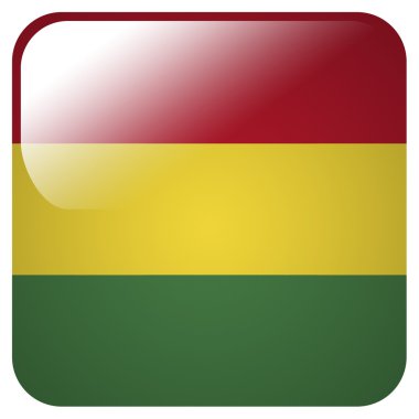 Bolivya'nın bayrağı ile parlak simgesi