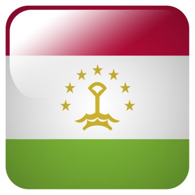Tacikistan bayrağı ile parlak simgesi
