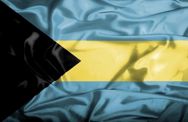 Bahamalar dalgalanan bayrak — Stok fotoğraf