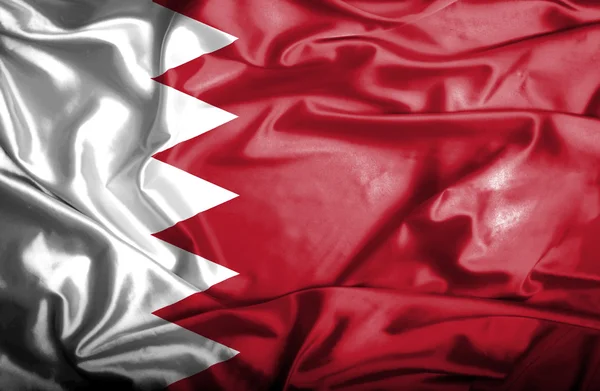 Bahrain viftande flagga — Stockfoto