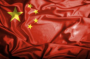 Çin dalgalanan bayrak