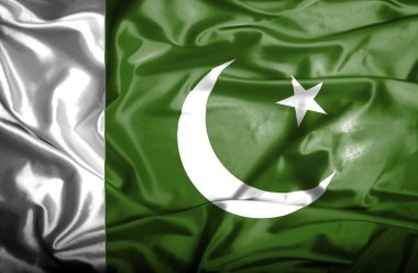 Pakistan dalgalanan bayrak