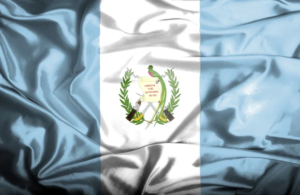 Guatemala waving flag — Stock Photo, Image