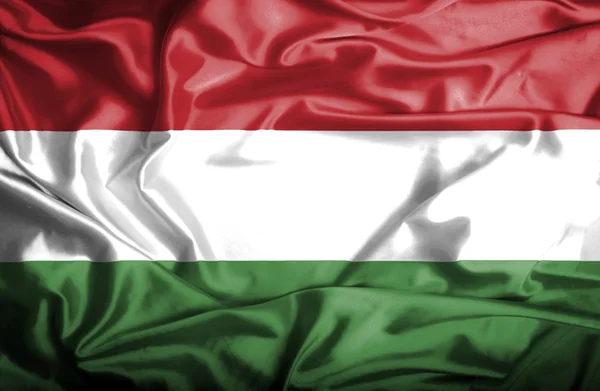 Hungary waving flag — Stock Photo, Image