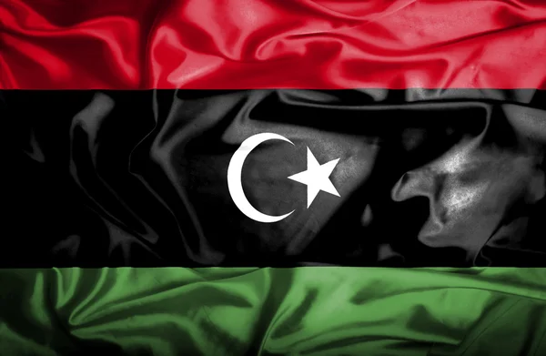 Libya waving flag — Stock Photo, Image