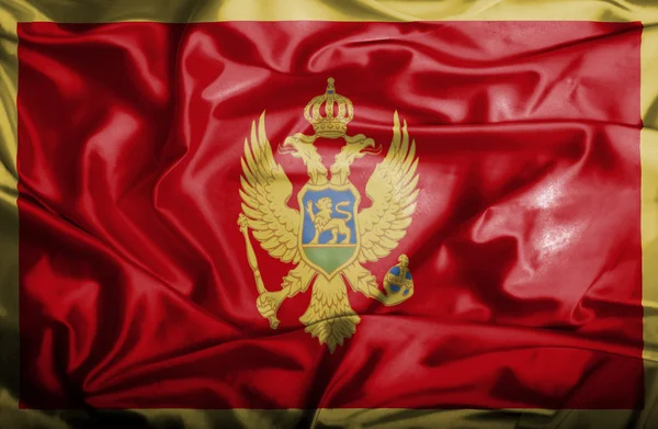 Montenegro wuivende vlag — Stockfoto