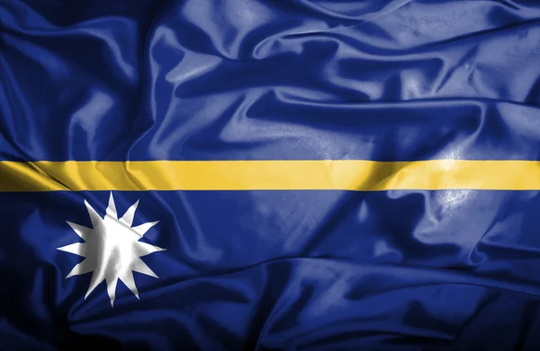 Wapperende vlag van Nauru — Stockfoto