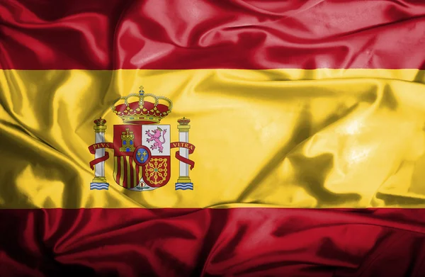 Spain waving flag — Stock Photo, Image