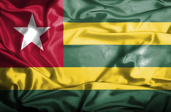 Bandiera sventolante Togo — Foto Stock