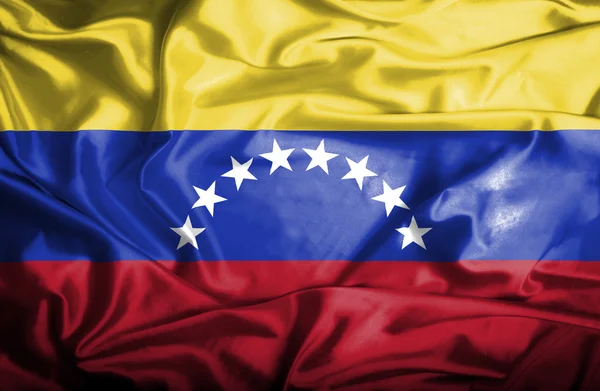 Venezuela waving flag — Stock Photo, Image