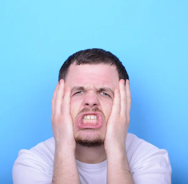 Portrait of desperate man — Stock Photo, Image