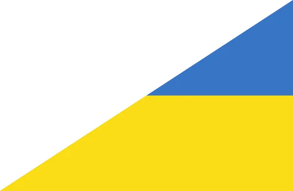 Flagge der Ukraine schwenkend und — Stockfoto