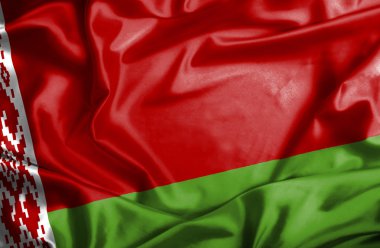 Beyaz Rusya dalgalanan bayrak