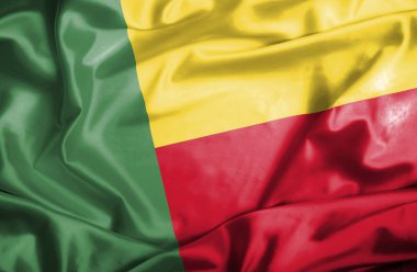 Benin dalgalanan bayrak