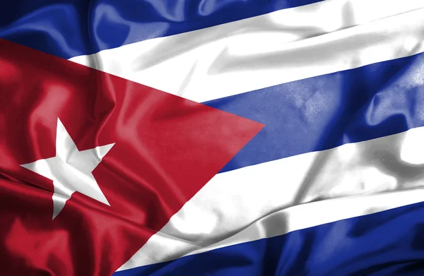 Cuba wuivende vlag — Stockfoto