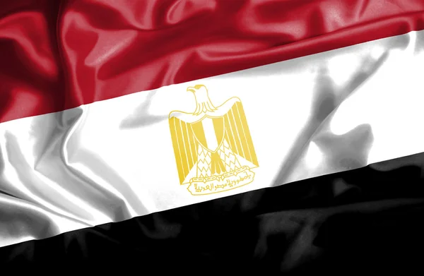 Ägypten schwenkt Flagge — Stockfoto