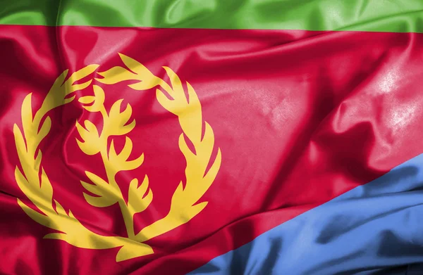 Eritrea waving flag — Stock Photo, Image