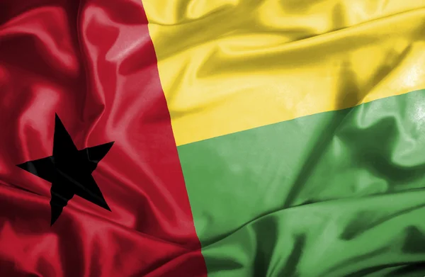 Guinee bissau wuivende vlag — Stockfoto