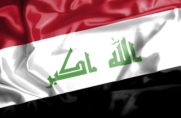 Iraq waving flag — Stock Photo, Image