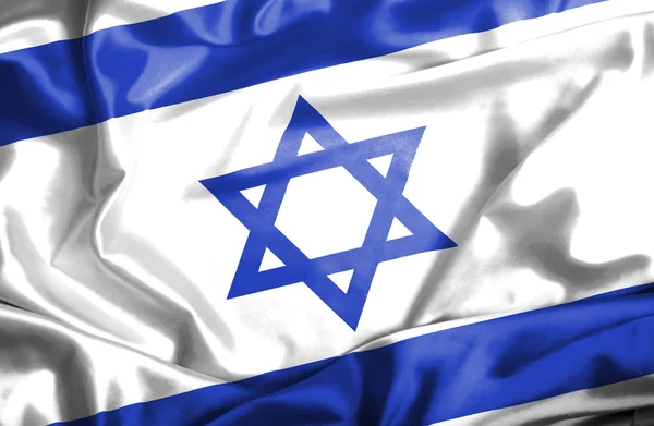 이스라엘 흔들며 깃발 — 스톡 사진