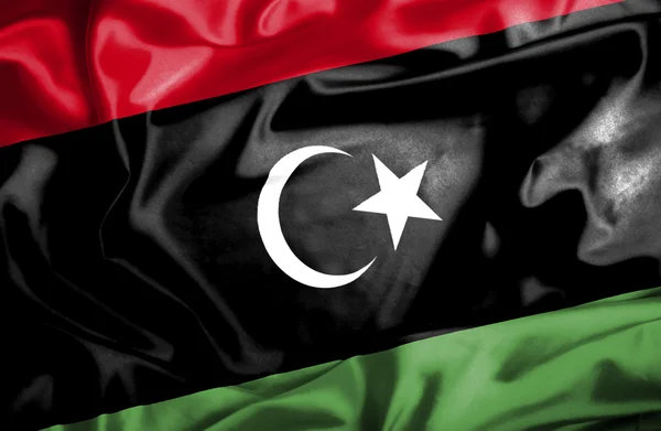 Libya waving flag — Stock Photo, Image