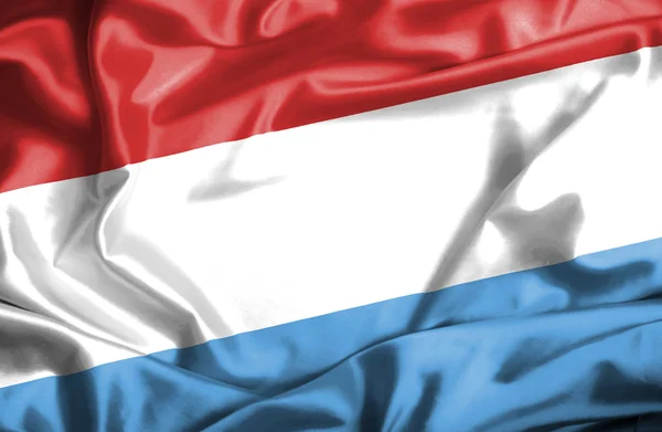 Luxemburg schwenkt Flagge — Stockfoto