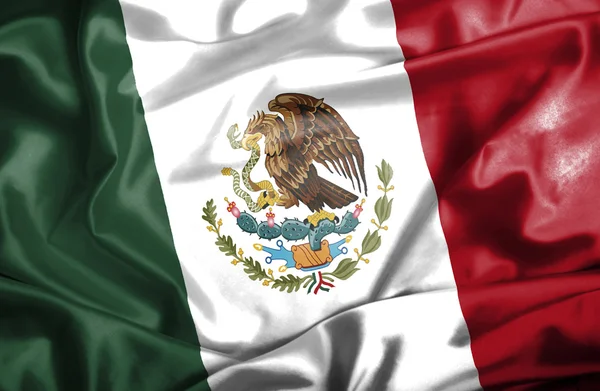 Mexico vinker flag - Stock-foto