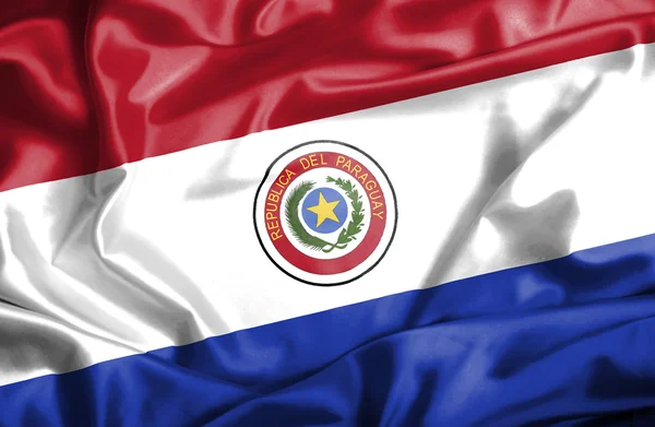 Paraguay ondeando bandera —  Fotos de Stock