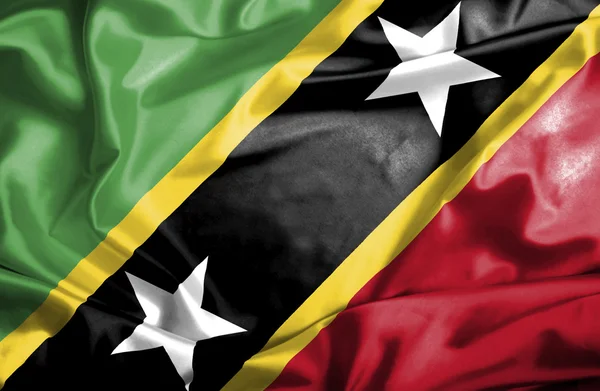 Флаг Сент-Китса и Невиса — стоковое фото