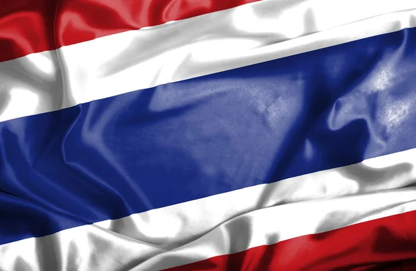 Thailand waving flag — Stock Photo, Image