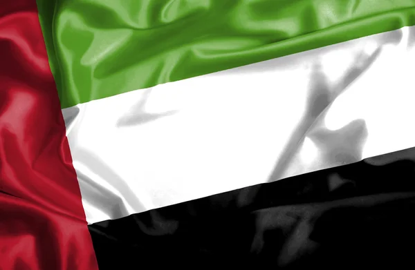 United Arab Emirates waving flag — Stock Photo, Image