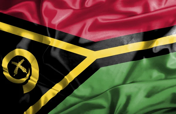 Vanuatu sventola bandiera — Foto Stock