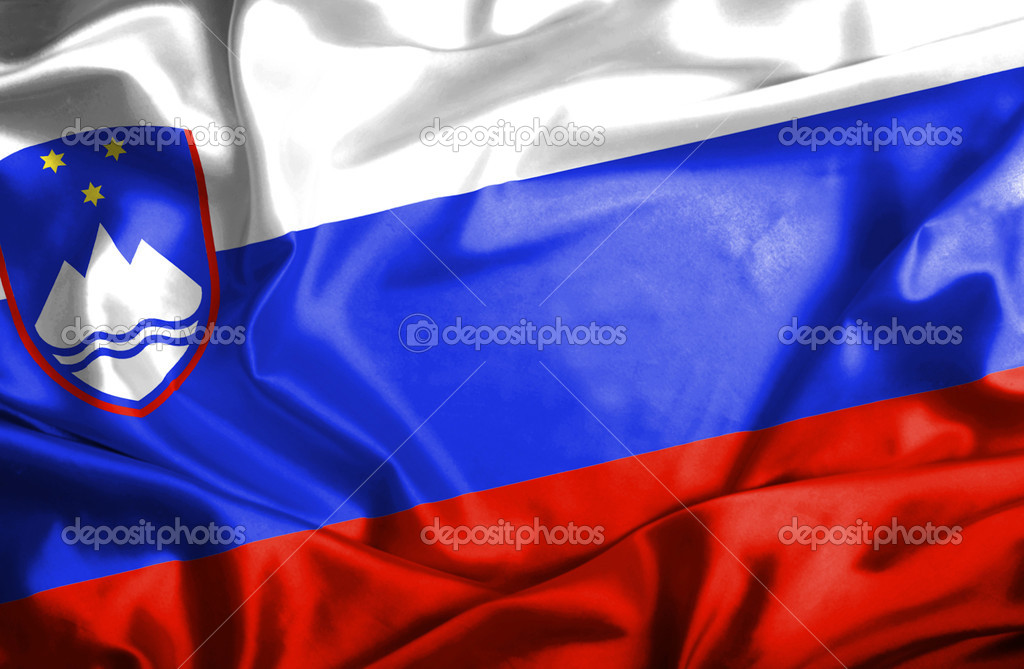 Slovenia waving flag
