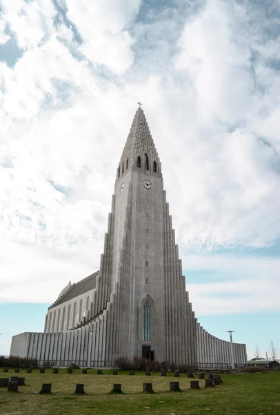 Hallgrimskirkja kathedraal - IJsland reykjavik — Stockfoto