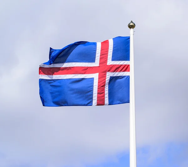 Islands flagga — Stockfoto