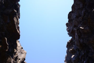 Thingvellir Milli Parkı İzlanda inci orada ünlü bir alanda