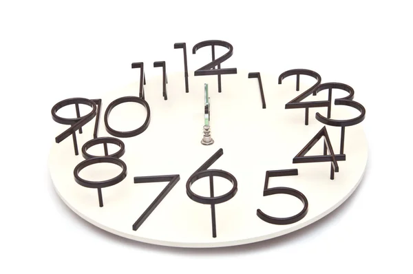 Верхня площа настінного годинника, що показує 12 вечора — стокове фото