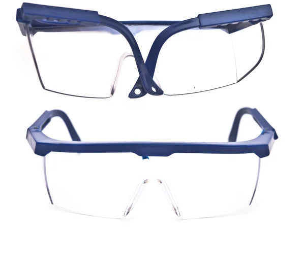 Gafas protectoras aisladas sobre fondo blanco — Foto de Stock