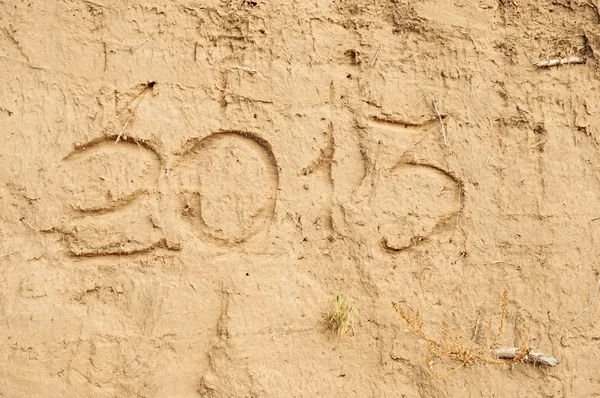 Új év homok naptár koncepció — Stock Fotó