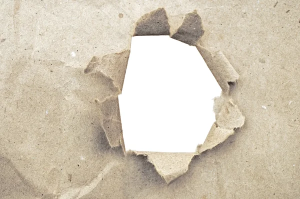 오래 된 종이에 화이트홀 — 스톡 사진