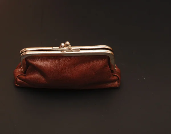 Empty vintage purse — Stock Photo, Image