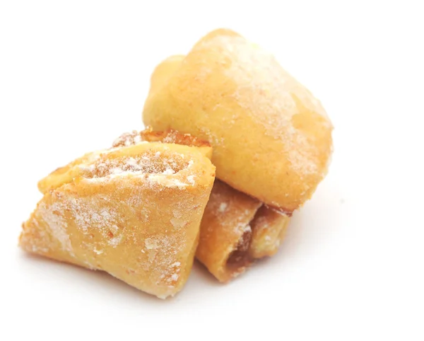 Домашнє сирне печиво з яблучним джемом — стокове фото