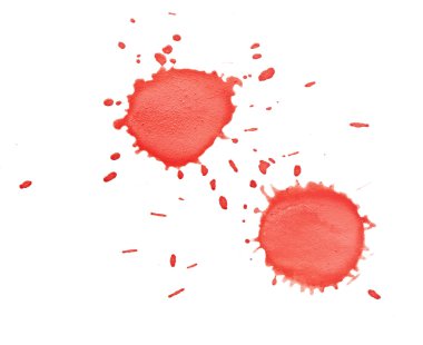 Kırmızı nokta sıçramalarına beyaz yüzeyi ile