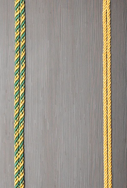 Cadre de corde coloré sur fond en bois — Photo